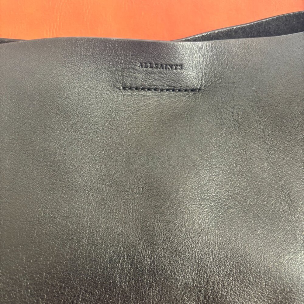 All Saints black leather tote - Picture 2 of 5